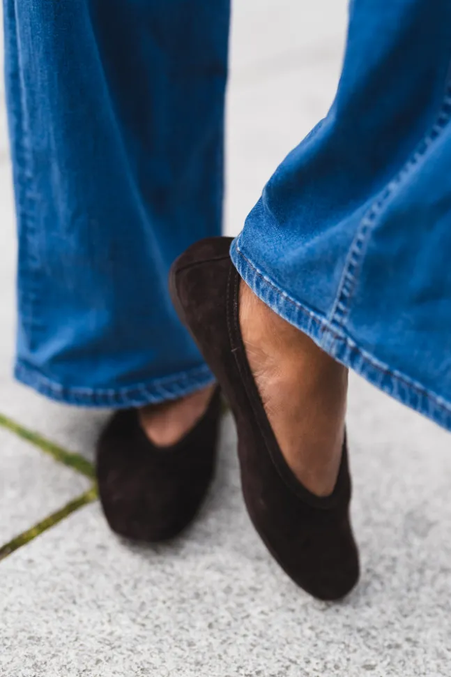 Leni Leather Brown Suede