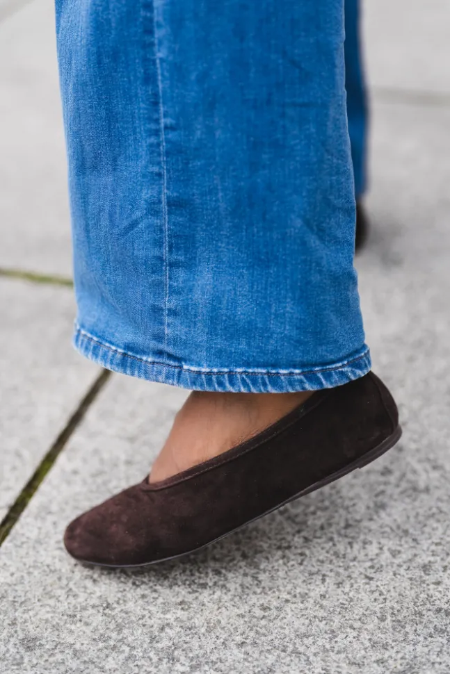 Leni Leather Brown Suede