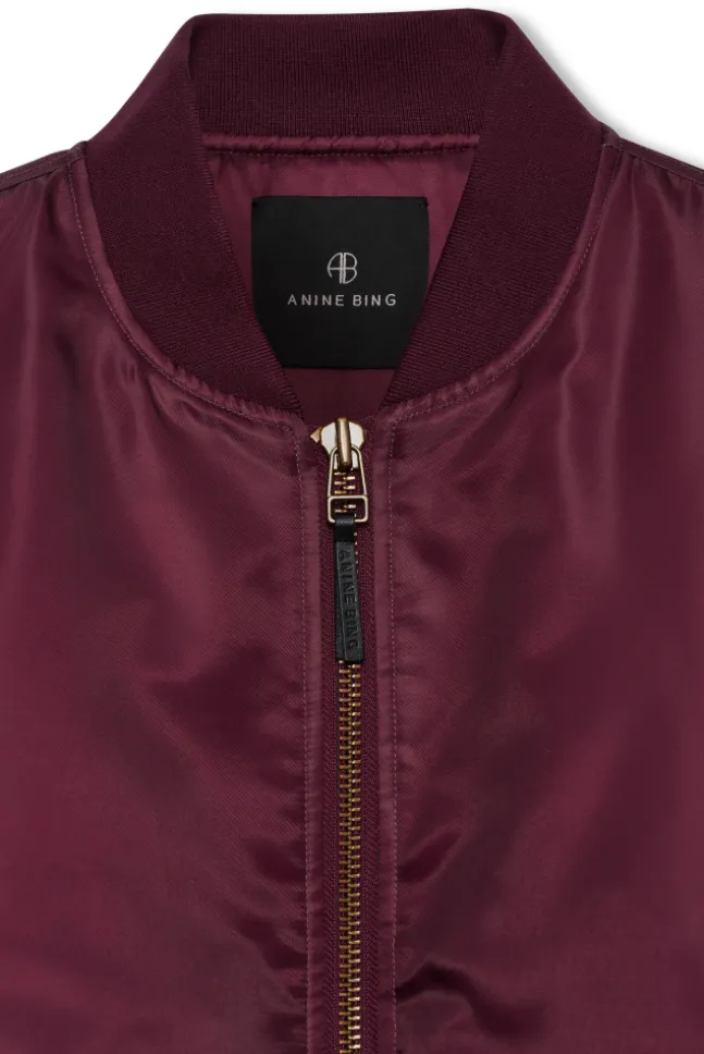 Leon Bomber Fig Burgundy