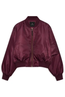 Leon Bomber Fig Burgundy