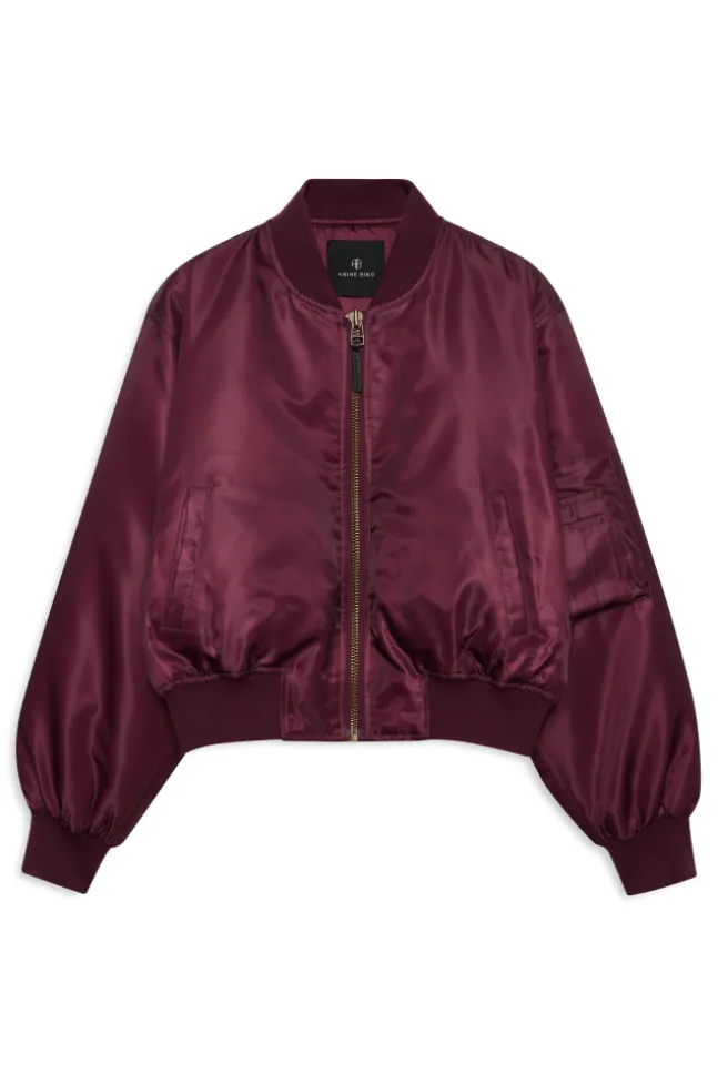 Leon Bomber Fig Burgundy
