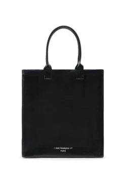 Leonie Coated Canvas Tote Black