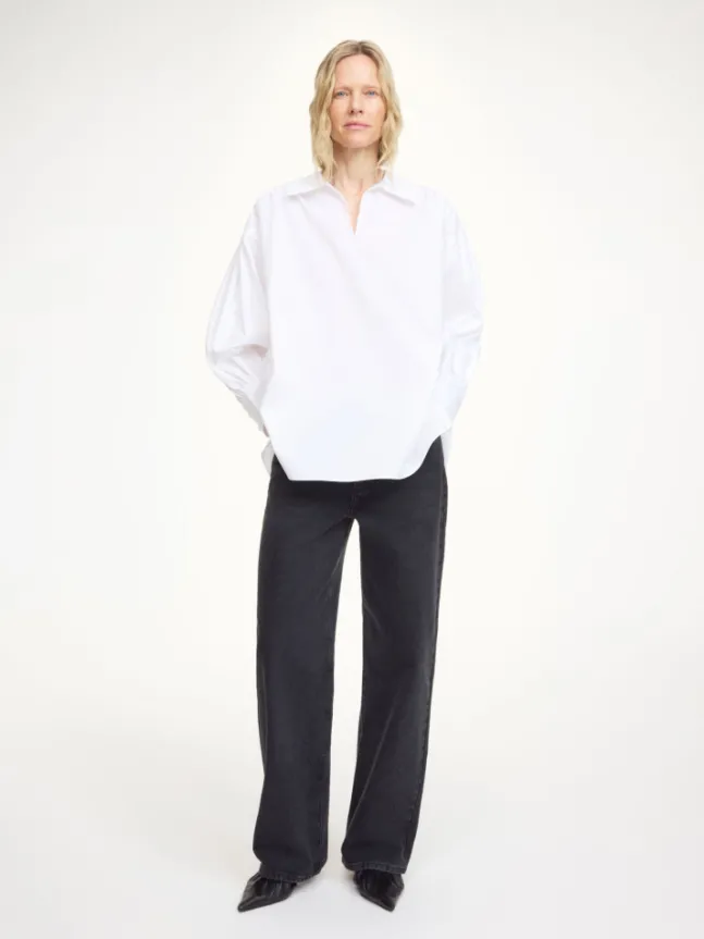 Leonora Organic Cotton Blouse Pure White