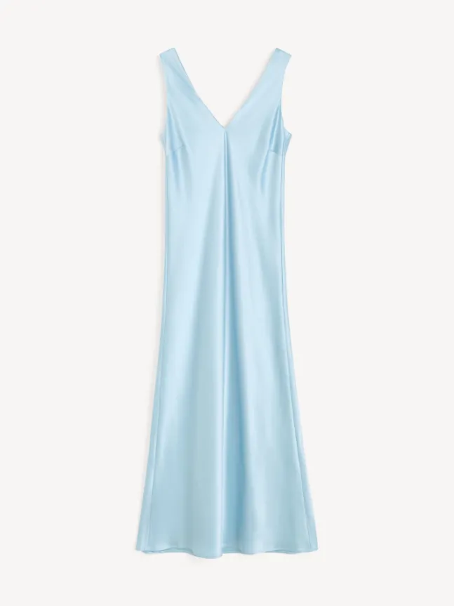 Levita Satin Maxi Dress Dream Blue
