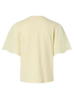 Lex SS Top W. Emb Sleeves Anise Flower