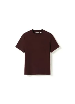 Lidie SS Top Burgundy Melange