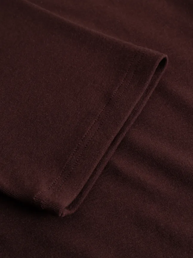 Lidie SS Top Burgundy Melange