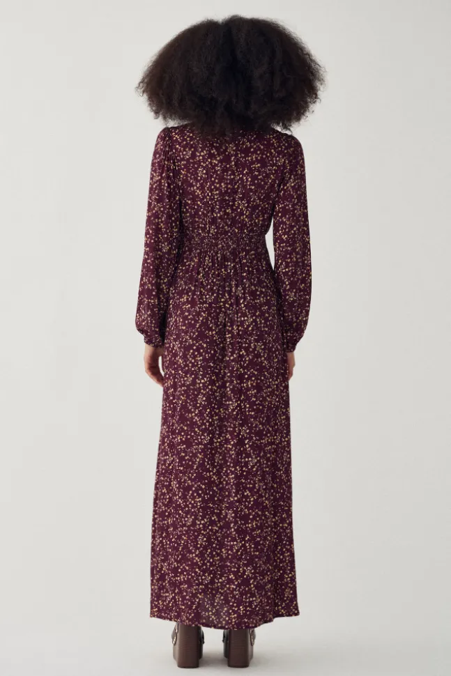 Lilith Maxi Dress Donata Winetasting Print