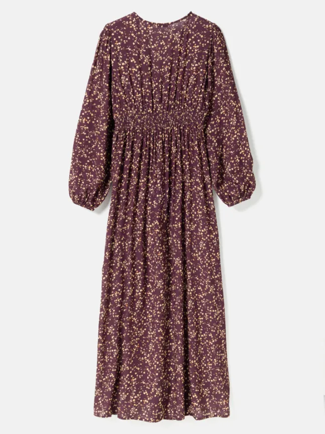 Lilith Maxi Dress Donata Winetasting Print