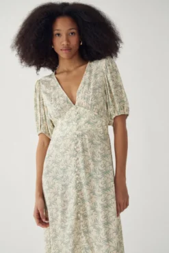 Lilith SS Maxi Dress Dolley Yellow Print