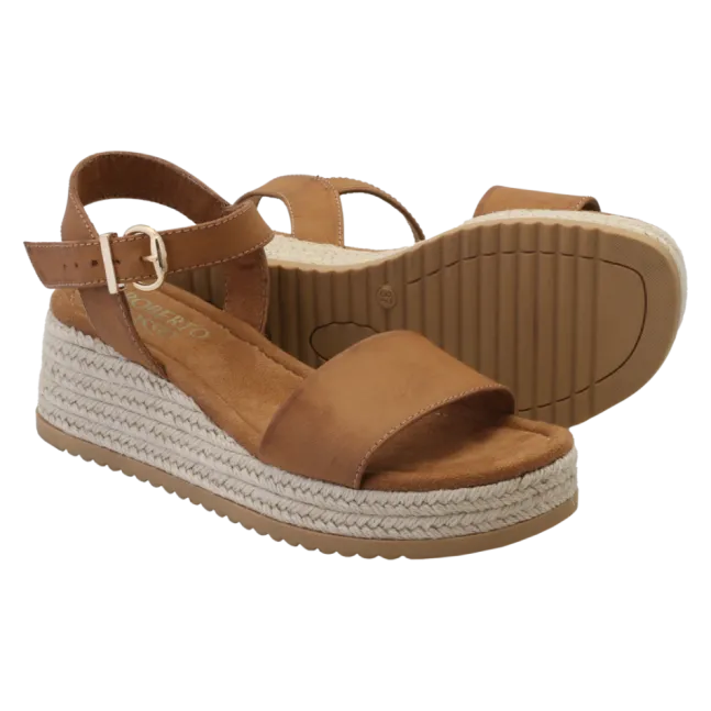 Lili Wedge Cognac