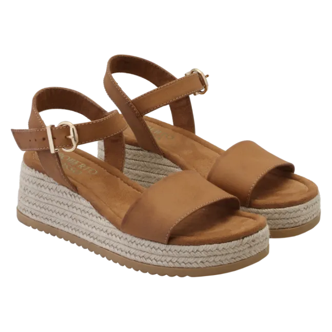 Lili Wedge Cognac