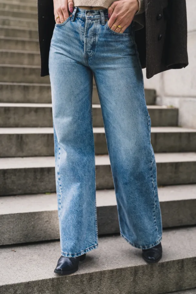 Lindsay Palazzo Jackson Wash Out Stone Bleach