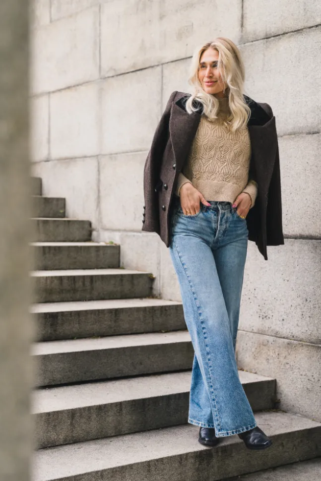 Lindsay Palazzo Jackson Wash Out Stone Bleach