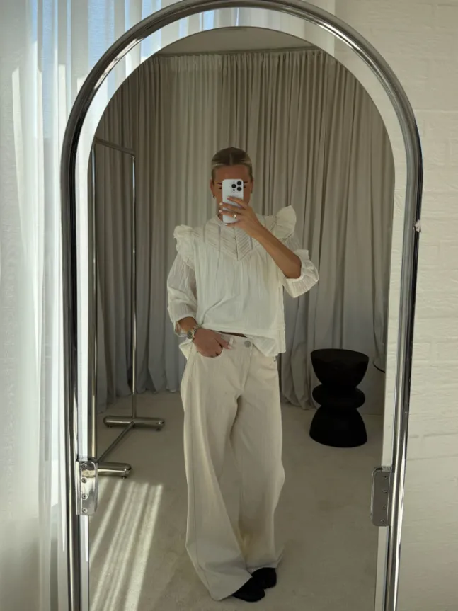 Loryn Blouse White