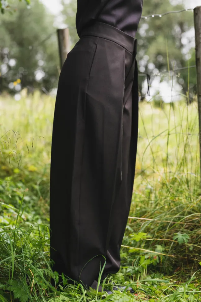 Lucille Structure Pants Dark Brown