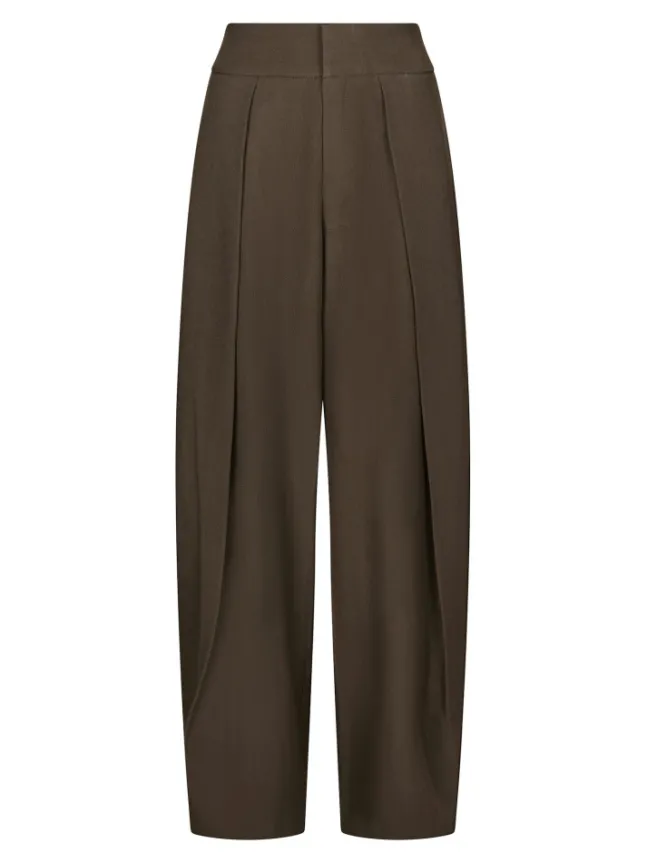 Lucille Structure Pants Dark Brown