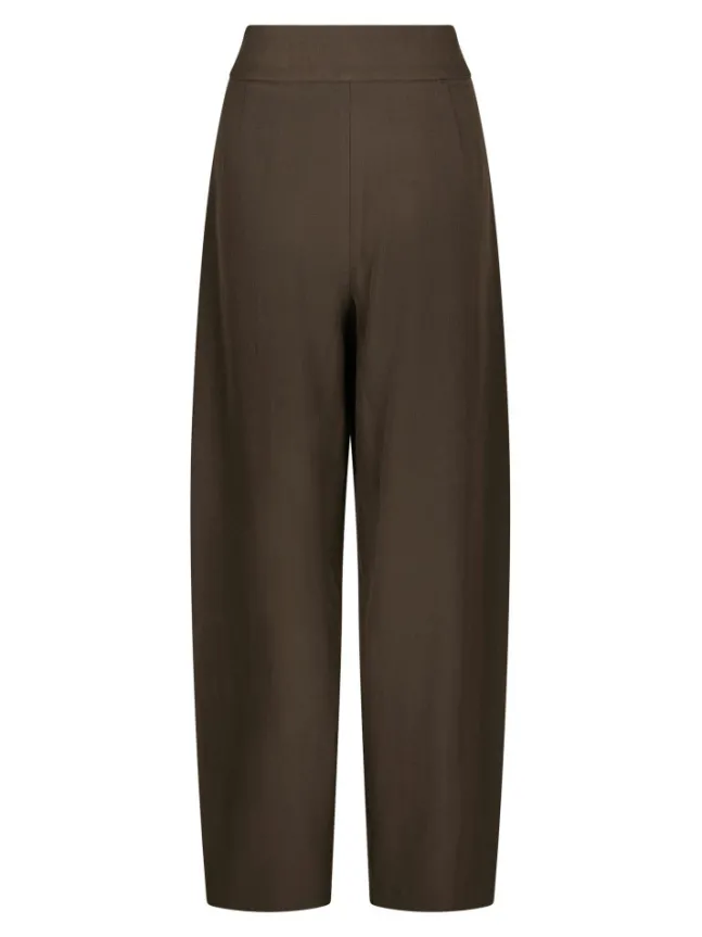 Lucille Structure Pants Dark Brown