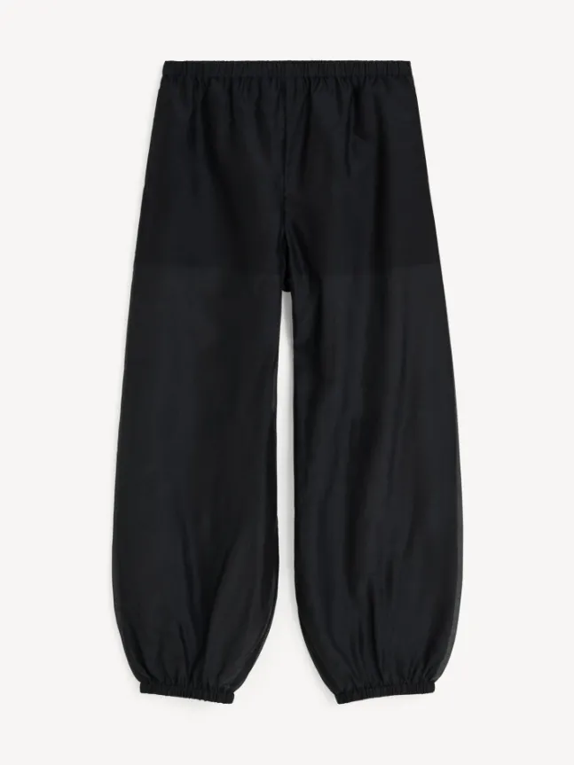 Lumas Silk Organza Trousers Black