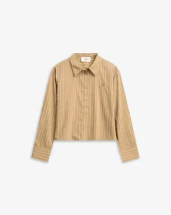 Lume Shirt Cognac Stripe