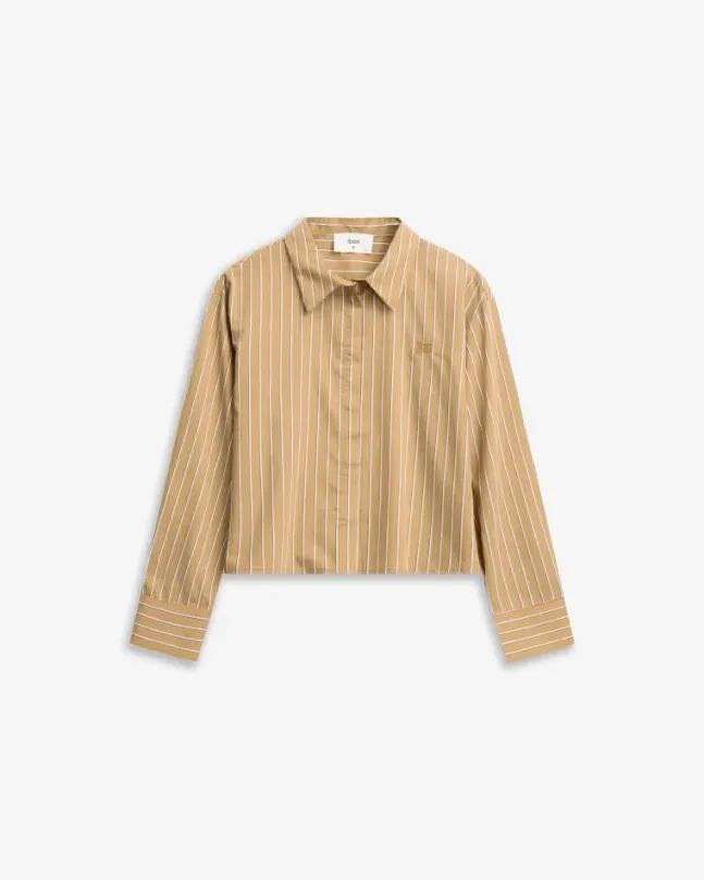 Lume Shirt Cognac Stripe