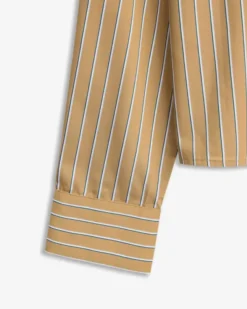 Lume Shirt Cognac Stripe