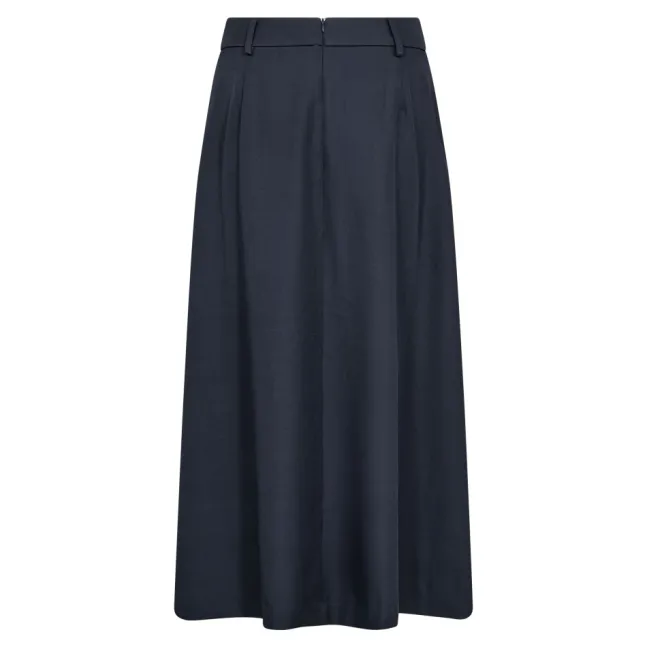 Luna Pocket Pleat Skirt Navy