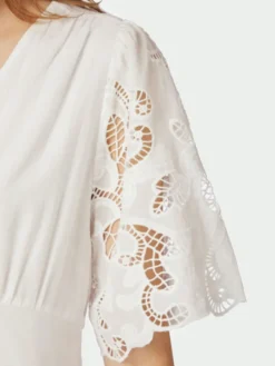 Lunette Emb Dress White