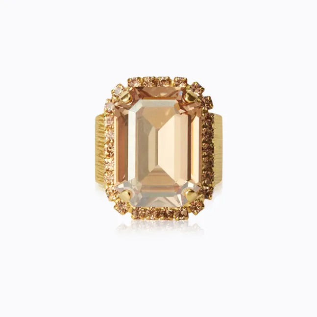 Lydia Cocktail Ring Gold Golden Shadow