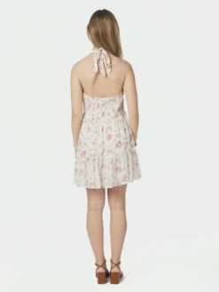 Magda Spring Flower Dress Offwhite