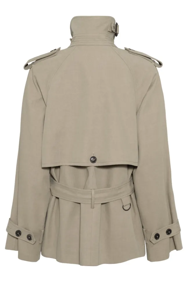 Majorstuen Trench Short Khaki