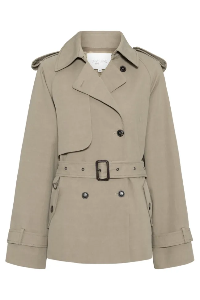 Majorstuen Trench Short Khaki