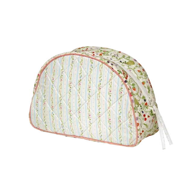 Makeup Bag Big Summer Stripes Blue