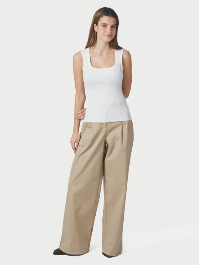 Malba Solid Pants Camel