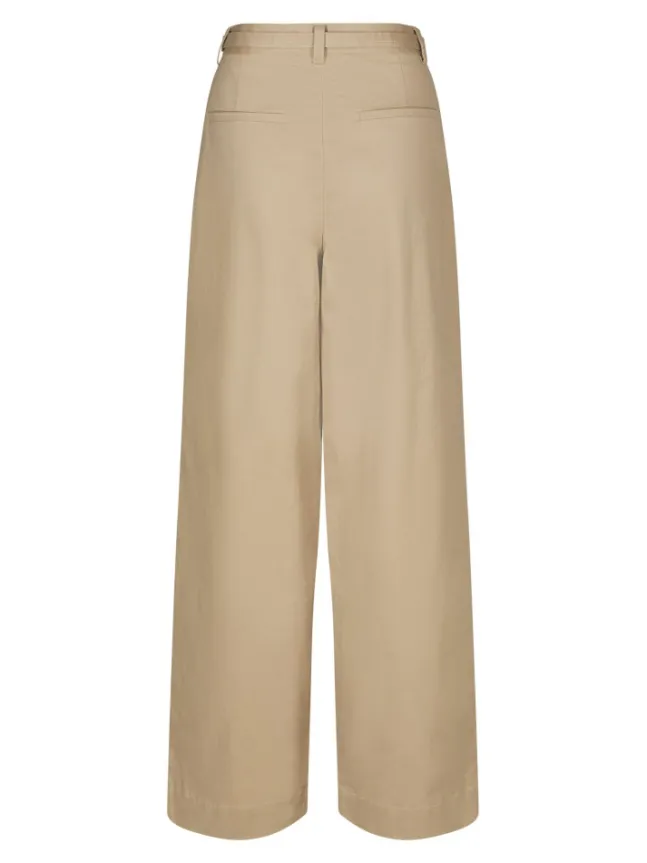 Malba Solid Pants Camel
