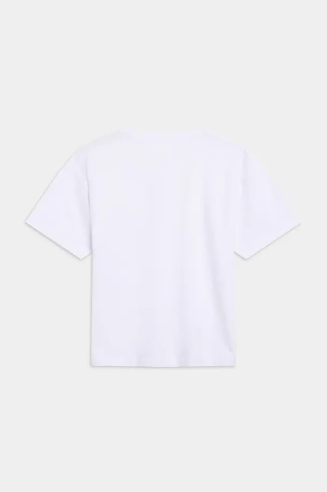 M. All-Star T-Shirt Brilliant White W/ Army Green