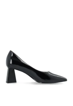 Maralyn Court Shoe Faux Leather Black Patent