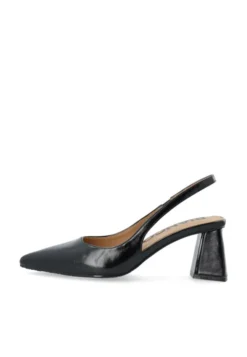 Maralyn Slingback Faux Leather Black Pratia