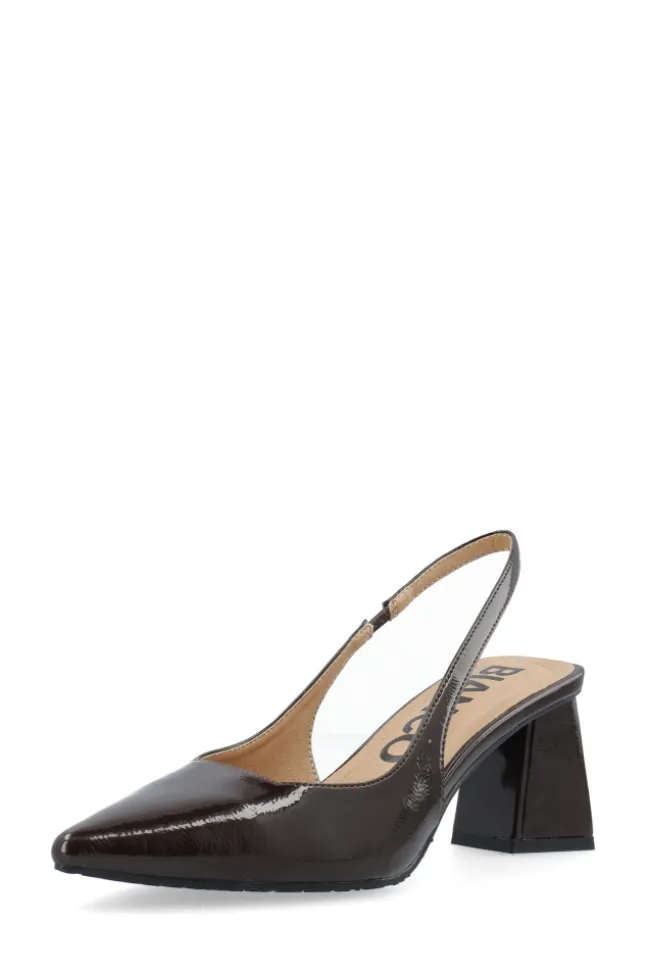 Maralyn Slingback Patent Brown