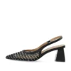 Maralyn Slingback Rhinestone Mesh Black