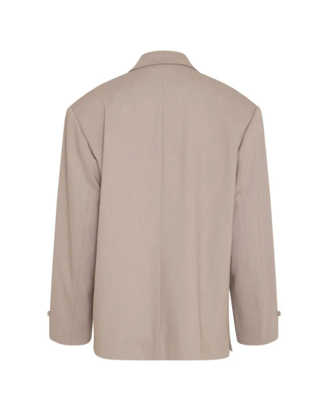Marceli Oversized Blazer Warm Light Grey Melange