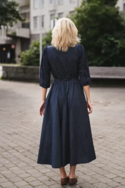 Maria Dress Pinstripe