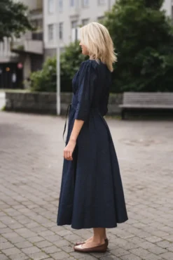 Maria Dress Pinstripe
