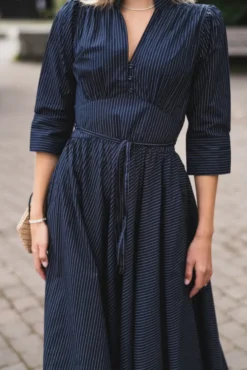 Maria Dress Pinstripe