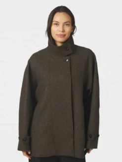 Mariel Mini Check Jacket Brown