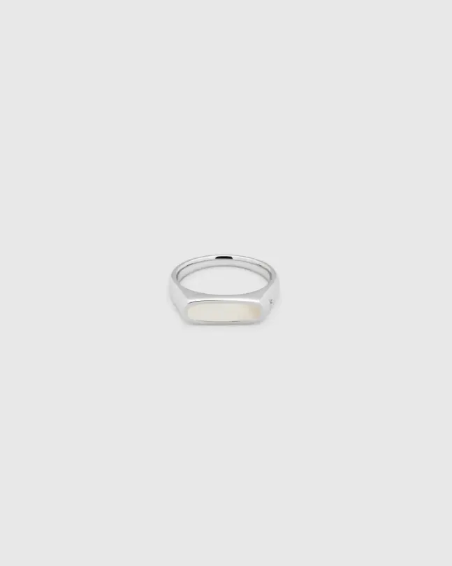Mario Ring White Mother Of Pearl
