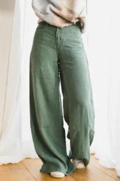 Marlene Linen Summer Dark Ivy
