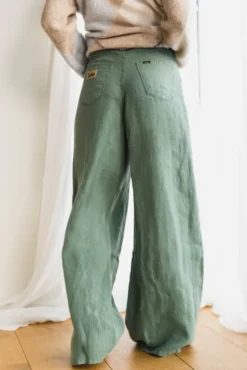 Marlene Linen Summer Dark Ivy