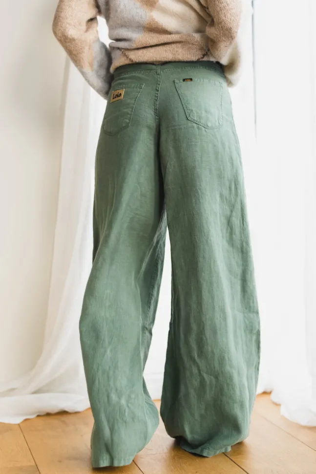 Marlene Linen Summer Dark Ivy