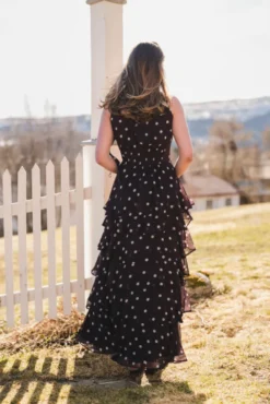 Marli Big Dot Dress Brown